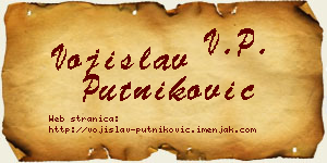 Vojislav Putniković vizit kartica